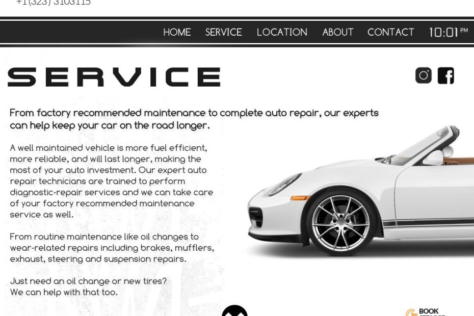 car repair website